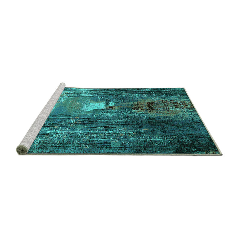 Wenyu Performance Abstract Indoor Rug, Square 5'