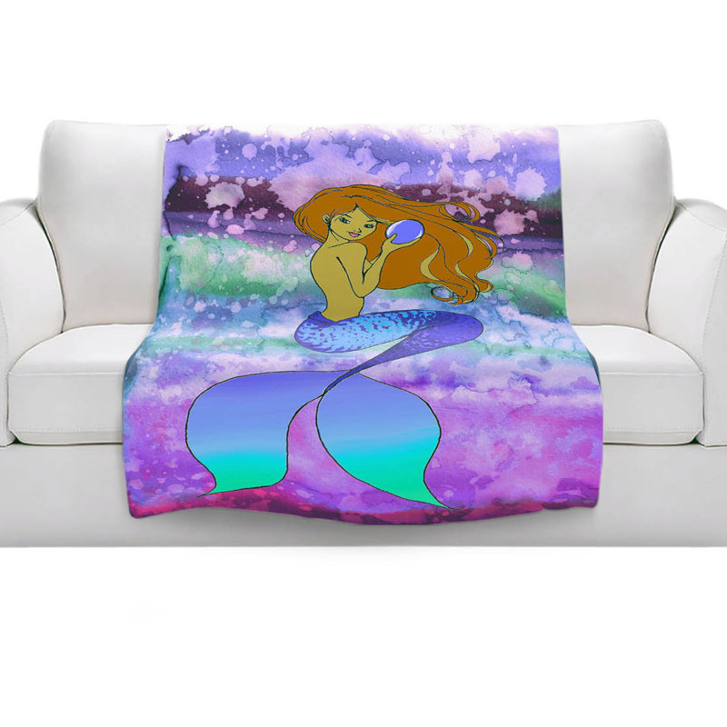 Couverture sherpa 6 doux sirène perle, l 68 po x L 80 po