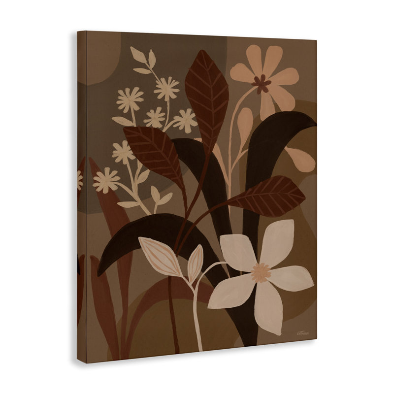 "Boho Plant Layers", art mural par Cat Thurman Designs, H 30 po x l 24 po