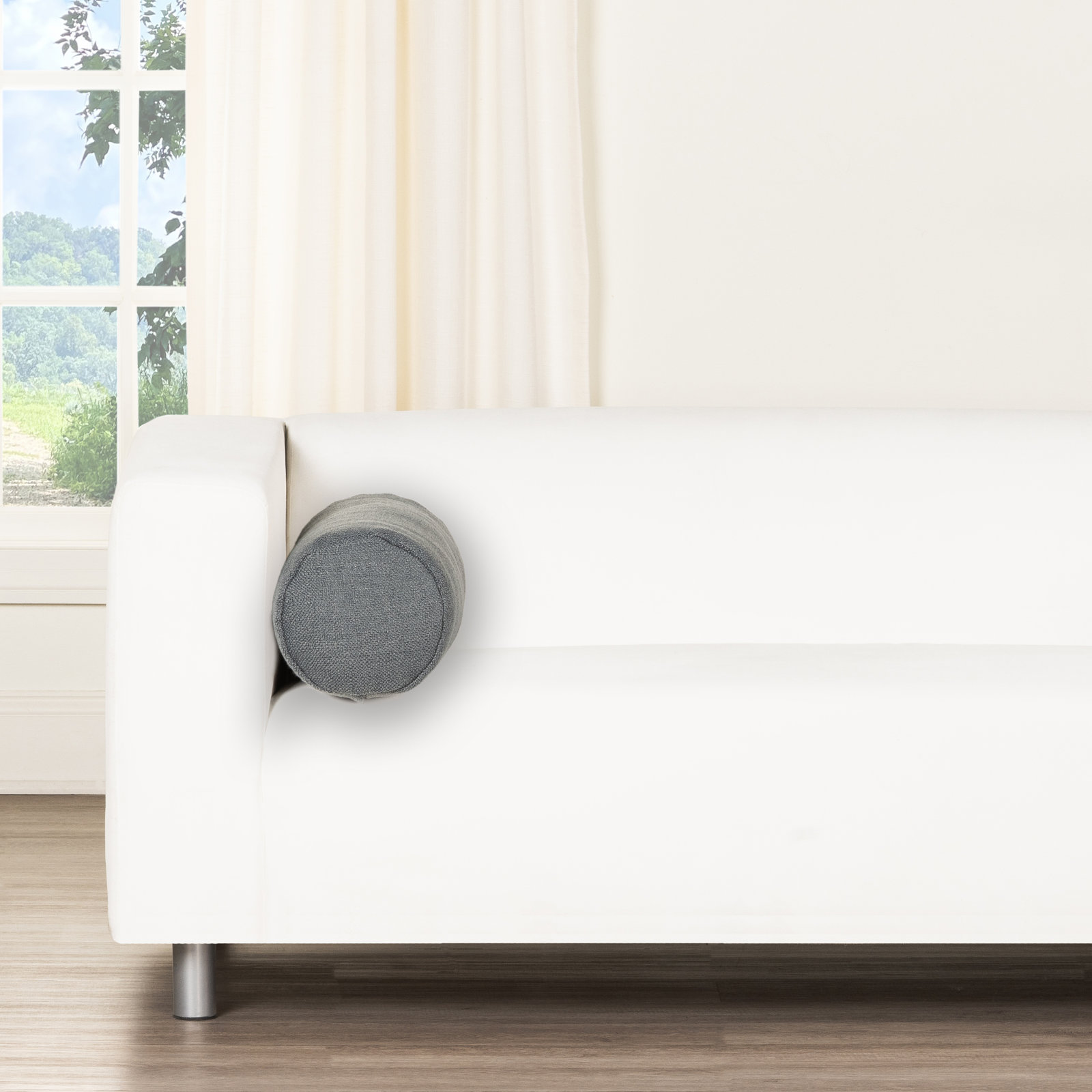 Birch Lane Coolidge Throw Pillow Bolster, Blue