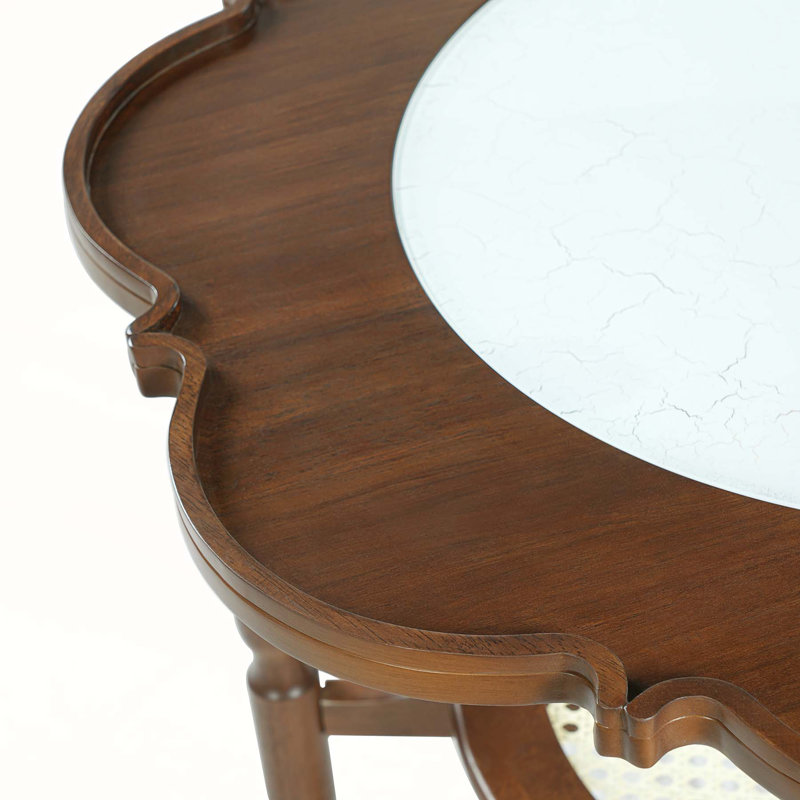 Mid-Century Style Petal Shape Coffee Table - Thumbnail 3