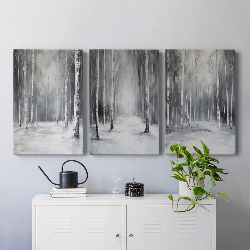 Lanscape Study Series - Ensemble de 3 toiles tendues avec châssis - Prêt à être accroché, H 27 po x l 18 po