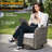Allcot 2 - Person Outdoor Wicker Chairs with Side Table, All Weather High Back Rattan Chairs 2-Seater with Comfy Cushions-111806541