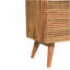 Grande commode à barre en T en bois massif Soba