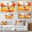 Kangourou brun et orange - Art mural animal kangourou-1553001753-1553001759