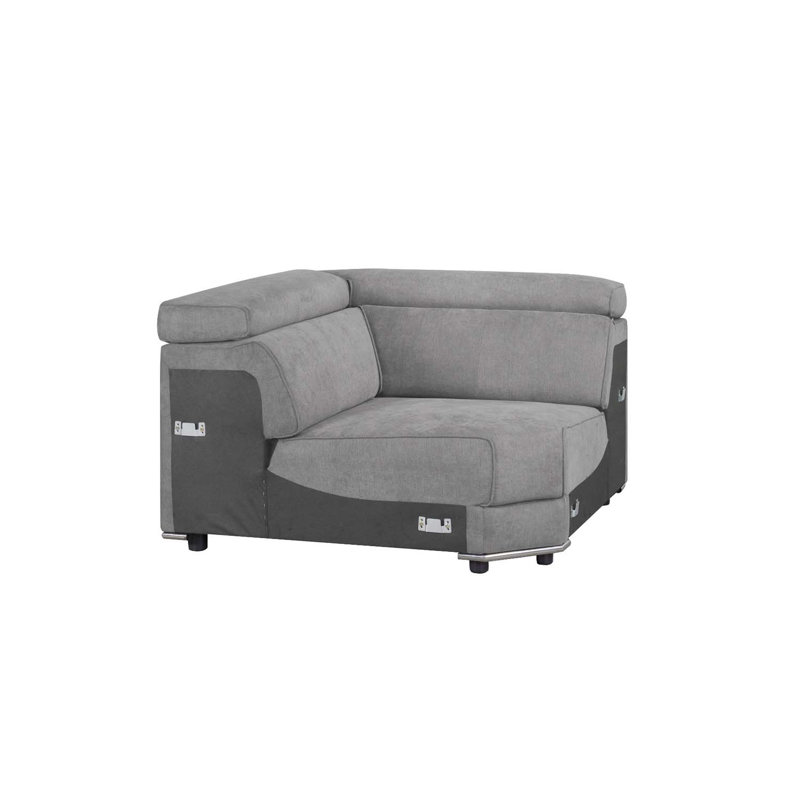 Alwin modulaire - Wedge, tissu gris foncé