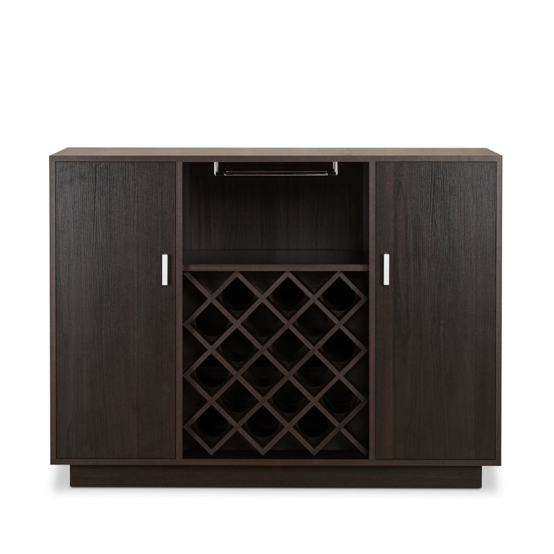 Wine Preserve Unit For 18 Keep - Cup Holder, Cover, Stylish Profile Shelf 18 Bottles Composite Wood, Fashionable Element