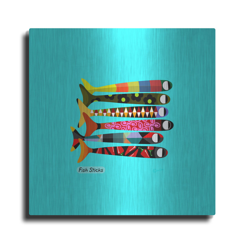 " Fish Sticks " by Chuck Wimmer, 24" H x 24" W