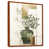 Toile avec cadre flottant brun