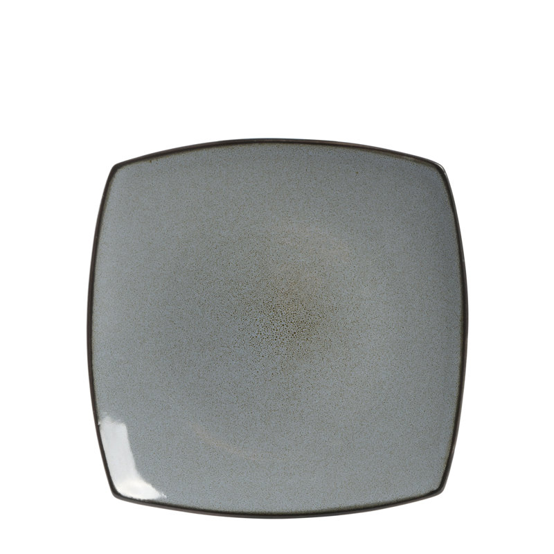 Eclipse Square Porcelain Holiday Dinnerware Set, Service for 4