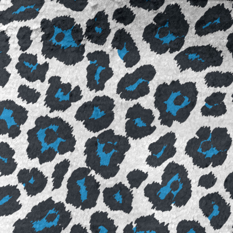 Serviette de bain Garp, Blanc / bleu Carolina / noir, Microfibre