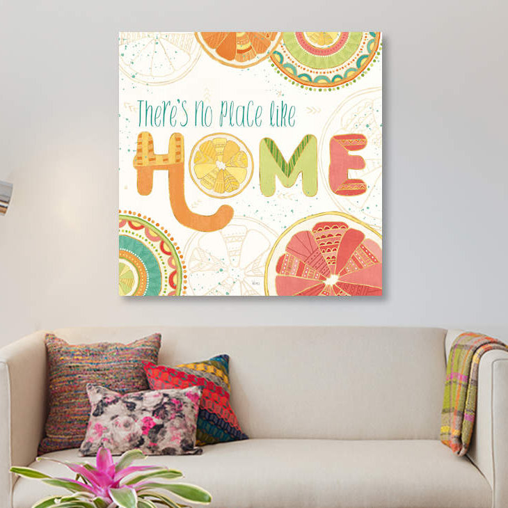 « citrus splash vi », reproduction d’impression sur toile, H 37 po x l 37 po x P 1,5 po, Toile tendue, Pas de tapis