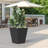 Tall Metal Tapered Planter – Large Outdoor & Indoor Garden Plant Pot with Drainage Hole and Rubber Plug, Stylish Burnished for Home and Patio-44186891-44186893