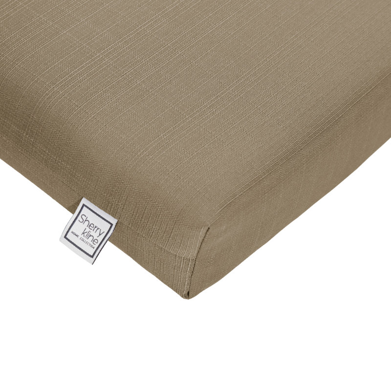 Reversible Chaise Longe With White Polyester Padded Fill., Khaki