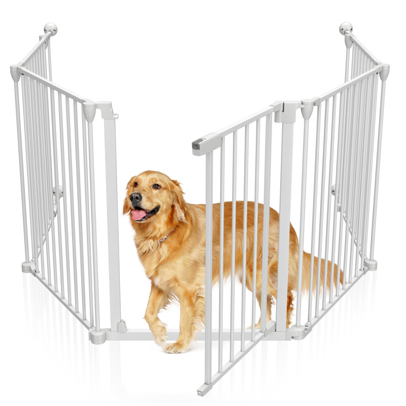 Dehlani Free Standing Pet Gate, 141.70"