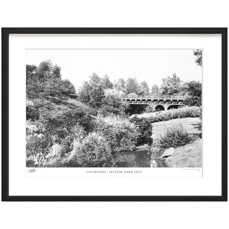 Liverpool, Sefton Park 1895 by Francis Frith - Single Picture Frame Print, 28cm H x 36cm W x 2.3cm D