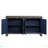 Pavan Rustic Gray Finish Console Cabinet