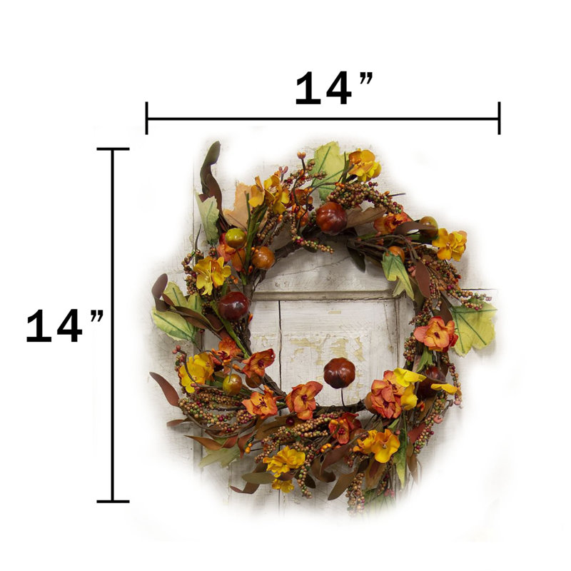 Couronne en métal Pinto Garden, H 14 po x l 14 po x P 2,5 po