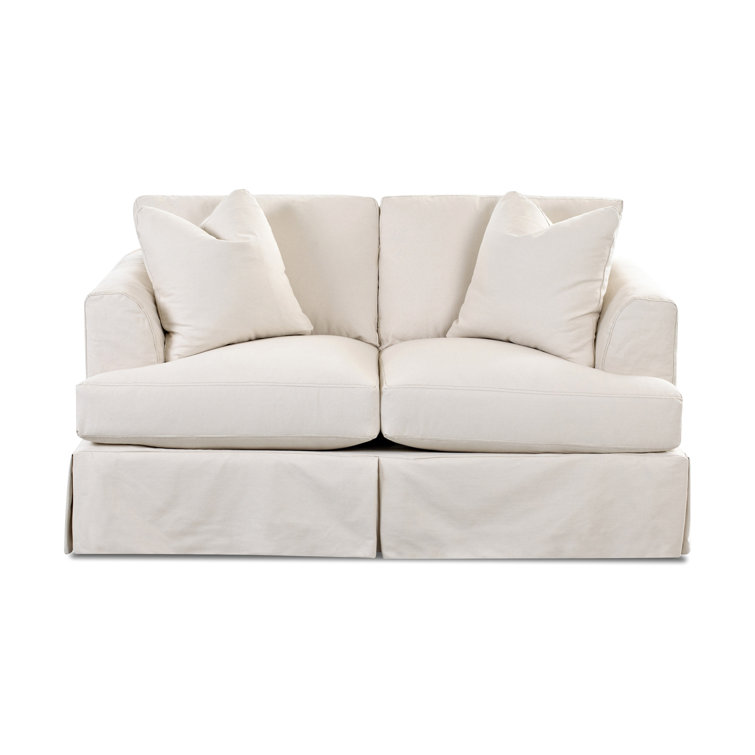 Wayfair Custom Upholstery™ 68'' Slipcovered Loveseat | Wayfair