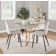 Beres Glass Top Metal Base Dining Table