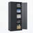 72"H Metal Garage Storage Cabinet,Steel Locking Cabinet with Doors and 4 Shelves, Tall Cabinets for Garage Storage Systems Lockable File Cabinet for Home Office