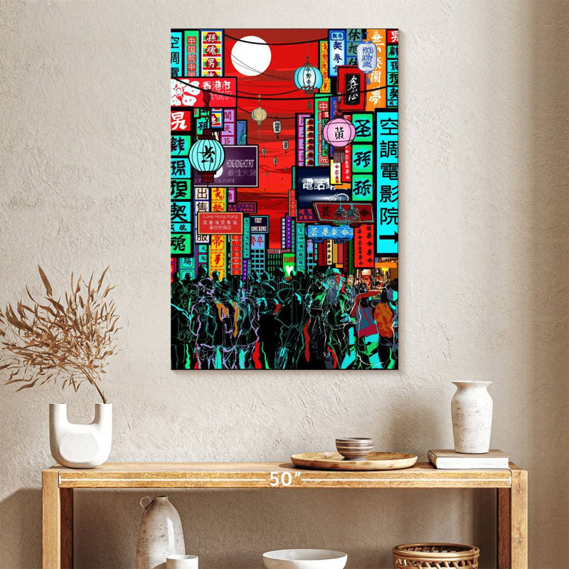 Aime Hong Kong Night, 39" H x 26" W