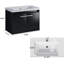 31" Black Floating Bathroom Vanity with Sink, Modern Clearance Bathroom Vanities LED Light-537429576