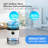Kloudic 5 Pints Table Top Dehumidifier for Rooms Basement up to 4500 Cubic Feet