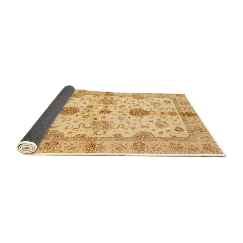 Tapis abstrait à motif abstrait moderne 720, Rond 6 pi
