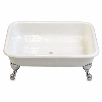 Le plateau de douche carré en fonte 42 pouces avec pieds de baignoire The Panorama