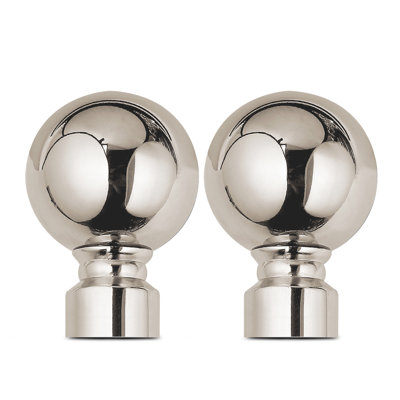 Heavy-Duty Adjustable Curtain Pole with Finials