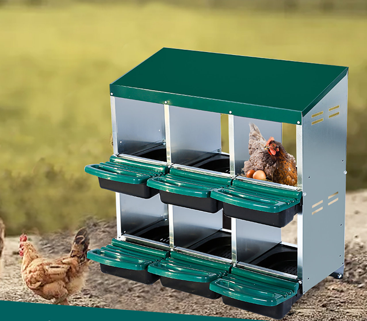 Blue Elephant Nesting Boxes For Chickens,plastic Tray Egg Laying Box ...