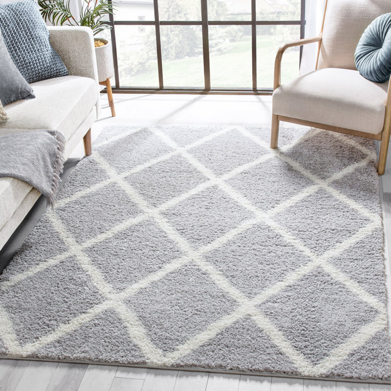 Tapis gris clair McShera Cole, Rectangle 7 pi 10 po x 9 pi 10 po