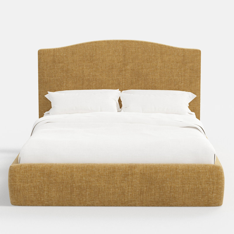 Upholstered Bed, Queen, Performance Textured Weave River