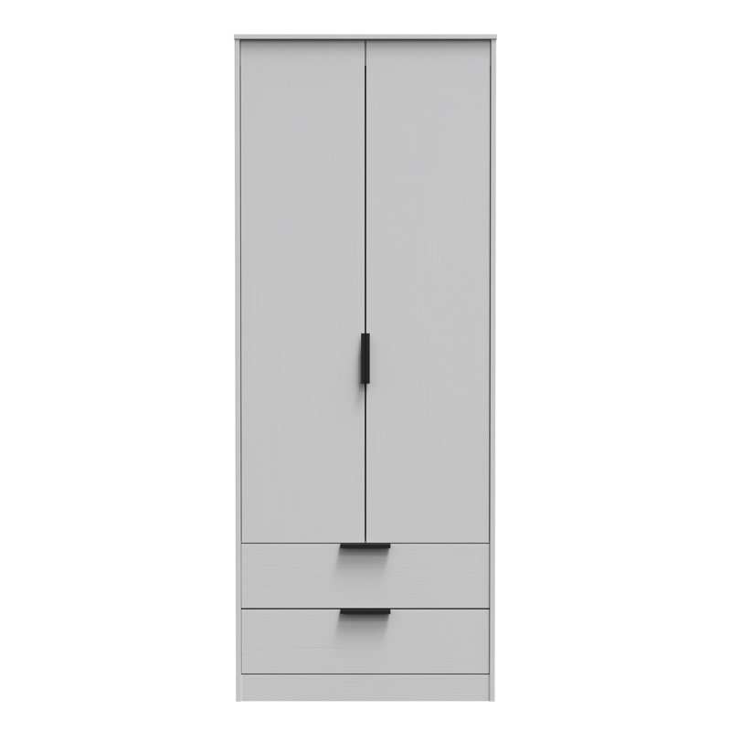 Turah Manufactured Wood Wardrobe, Grey Ash