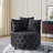 Jakora Velvet Swivel Barrel Chair-1959615753