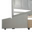 Lit plateforme avec rangement, 2 tiroirs avec roulettes, structure simple-24589213