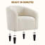 Fauteuil tonneau rembourré moderne et minimaliste de 65 cm de large-685595765