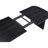 Jack 64-82 Inch Dining Table, Rectangular, Removable Extension Leaf, Black
