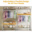 115cm Rolling Clothing Rack-1996520113