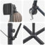 Umbrella with LED Strip Lights Polyester and Aluminium Outdoor Parasol-1633500817-1633500814