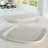 4-Piece, Impulse Square Dinner Plates, 10.23", White