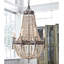 Lustre empire à 8 lumières avec perles et accents Zehlani