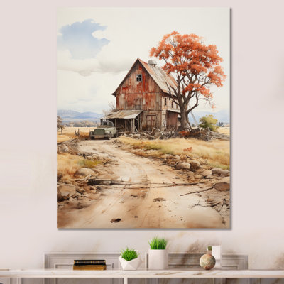 Tralon Barns Rustic Charm VI sur impression sur toile