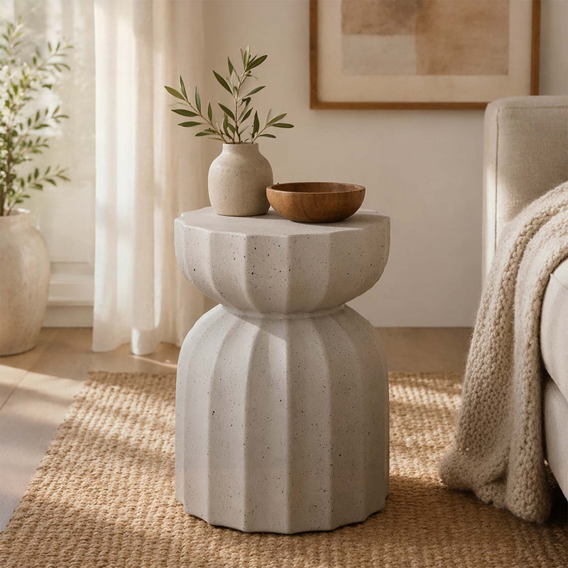 Ensemble de tables d'appoint durables pour l'intérieur et l'extérieur, design élégant, parfait pour le patio et le salon, 2 pièces