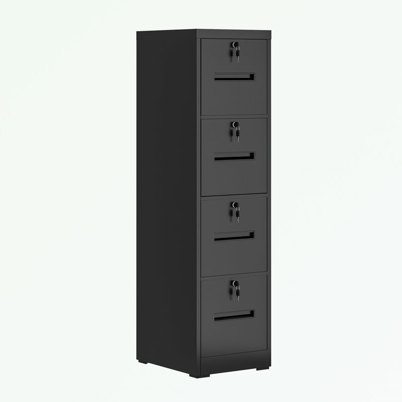 File Cabinet with 4 Drawers and Lock