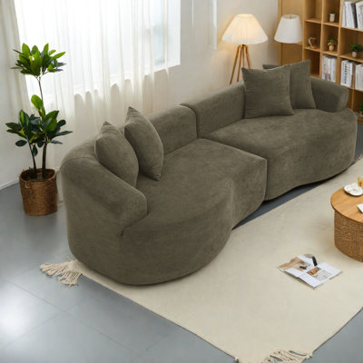 Canapé modulaire en chenille de luxe pour la maison