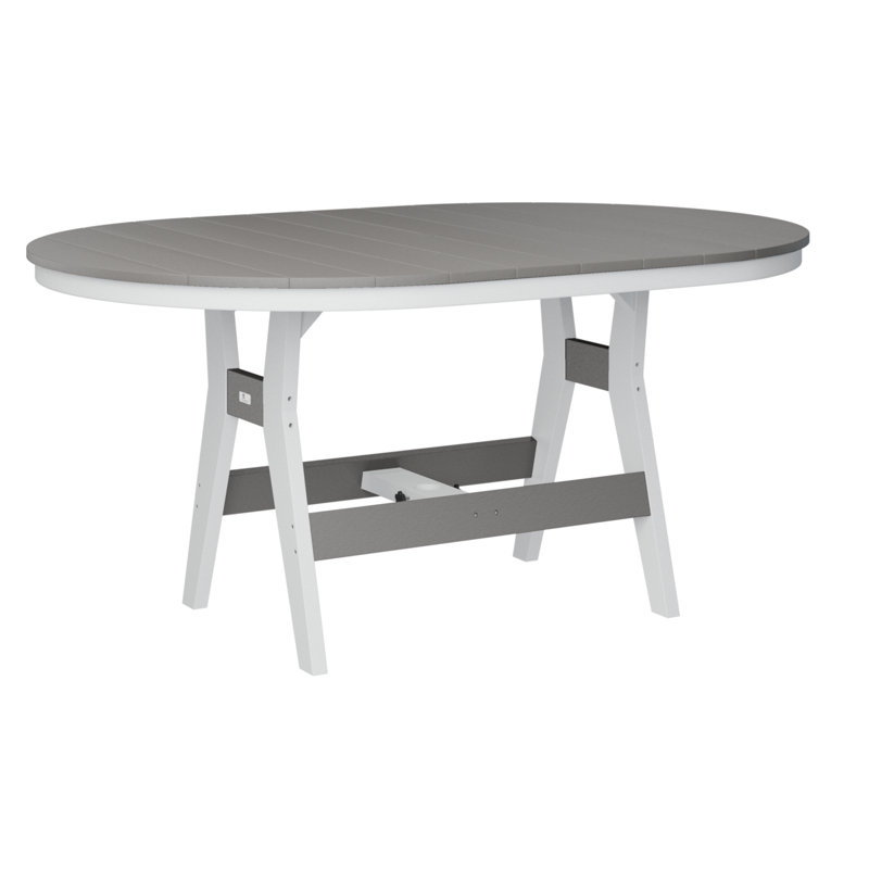 Table de bar berlinoise Berlin, H 38,87 po x l 64 po x P 44 po, Gris clair