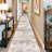 Washable Abstract Area Rug - Rugs for Living Room Large Non Slip Indoor Entryway Rubber Backing Carpet Bedroom Kitchen Distressed Stain Resistant Floor Decor Mat Machine Washable Brown-1122920642