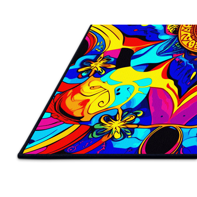 Infinity Spiral Rug, Rectangle 3' x 5'